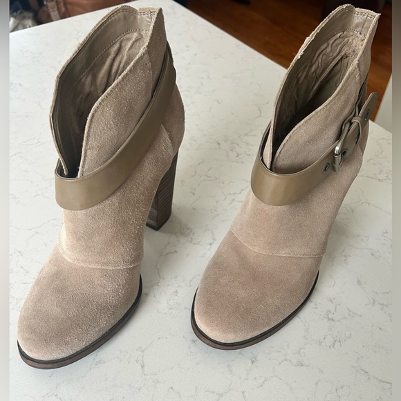Jessica Simpson Keri Suede Ankle Boots with Buckle - Picture 4 of 16